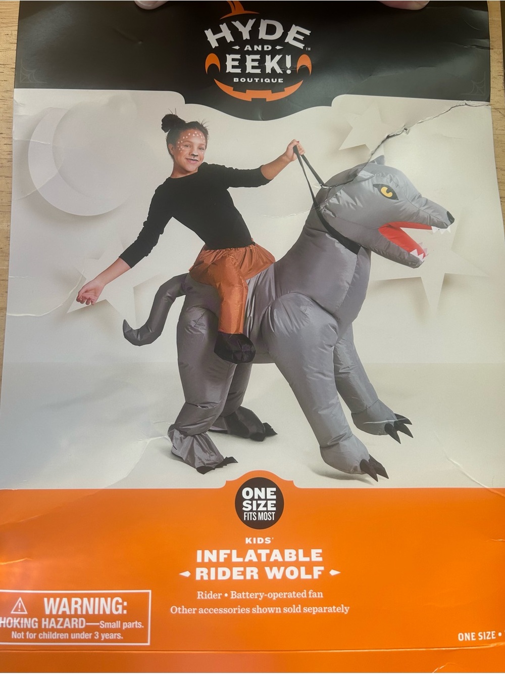 New Hyde & Eek Inflatable Rider Wolf